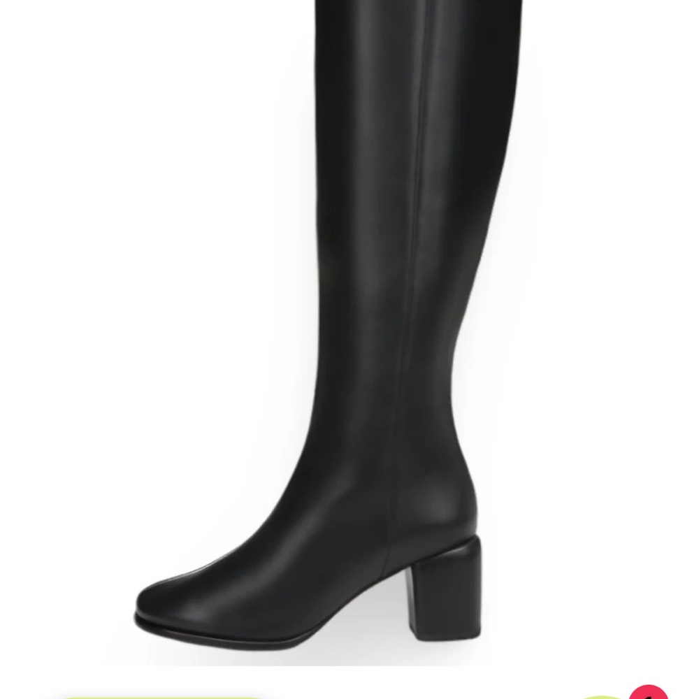 Vince Black Heeled Knee-High Boots - Picture 2 of 6